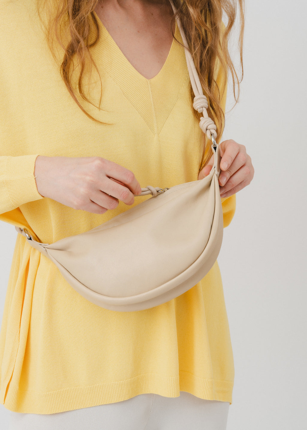 Sac banane en cuir d'agneau Shay