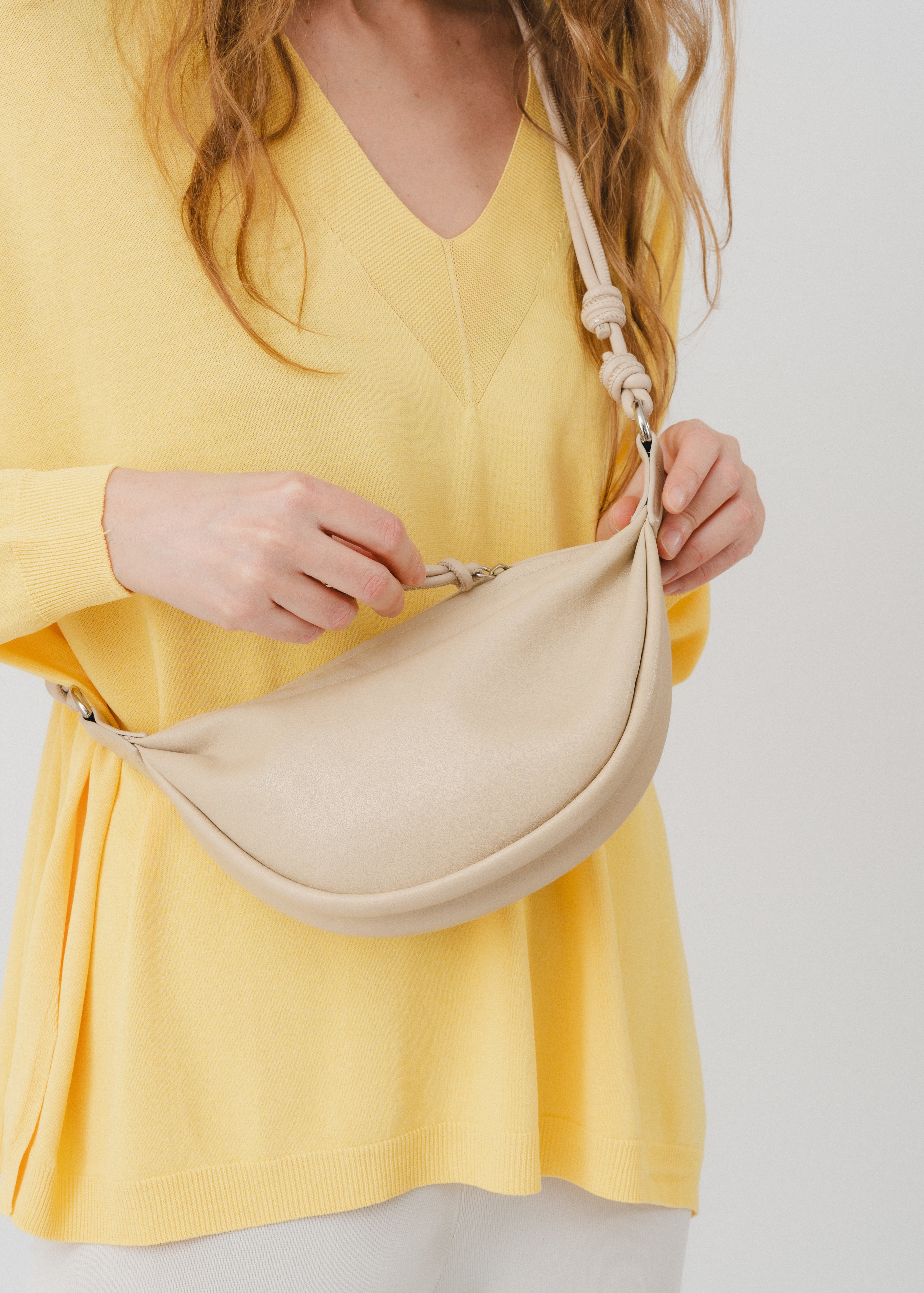 Sac banane en cuir d'agneau Shay