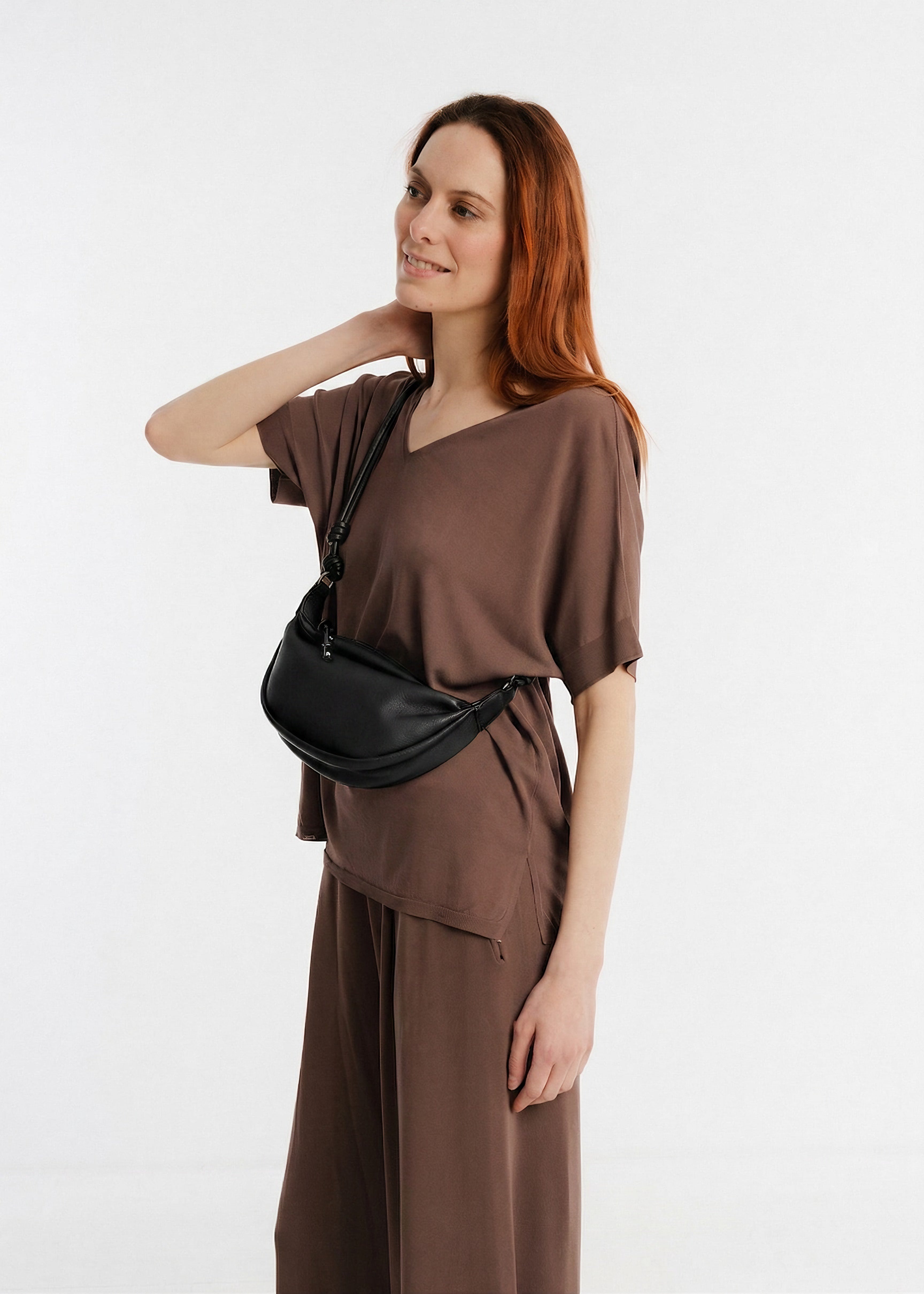 Sac banane en cuir d'agneau Shay