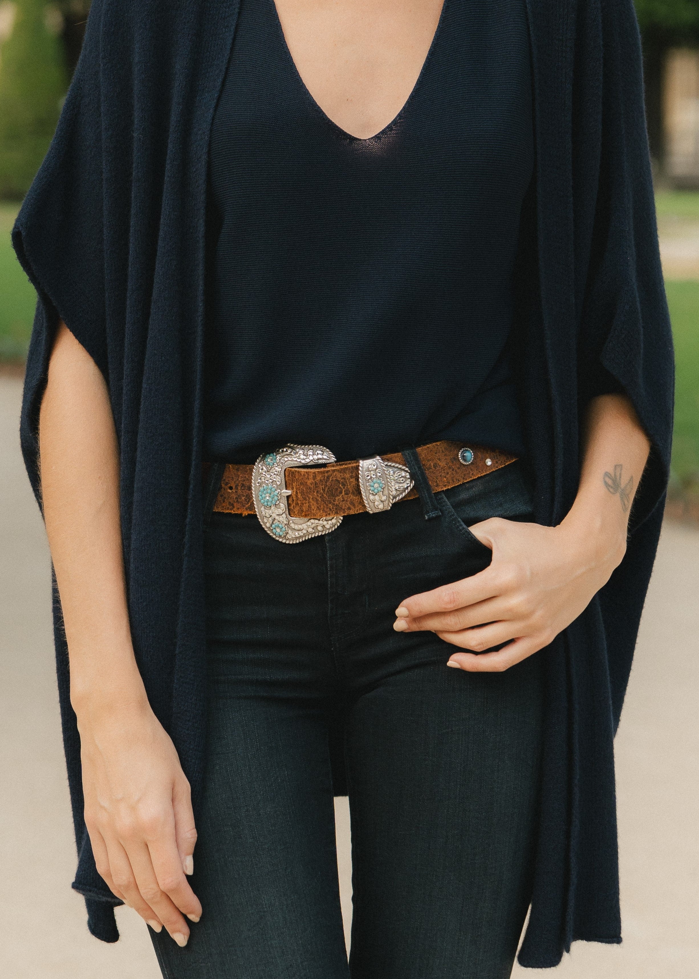 Ceinture en cuir Yves