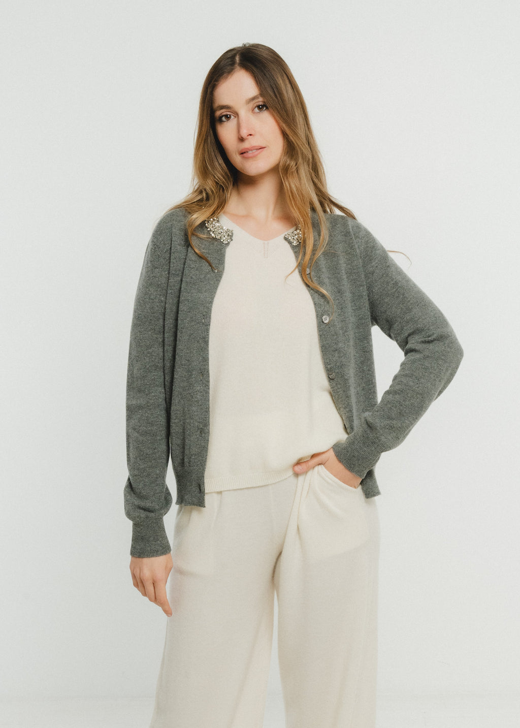 Cardigan en cachemire laine Lisa