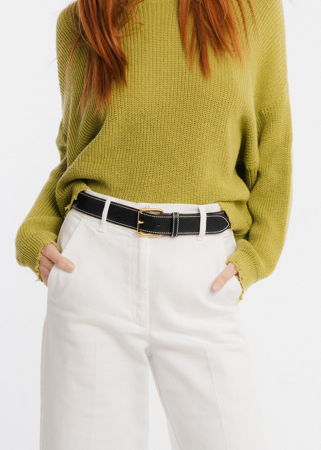 Ceinture en cuir Pierrot