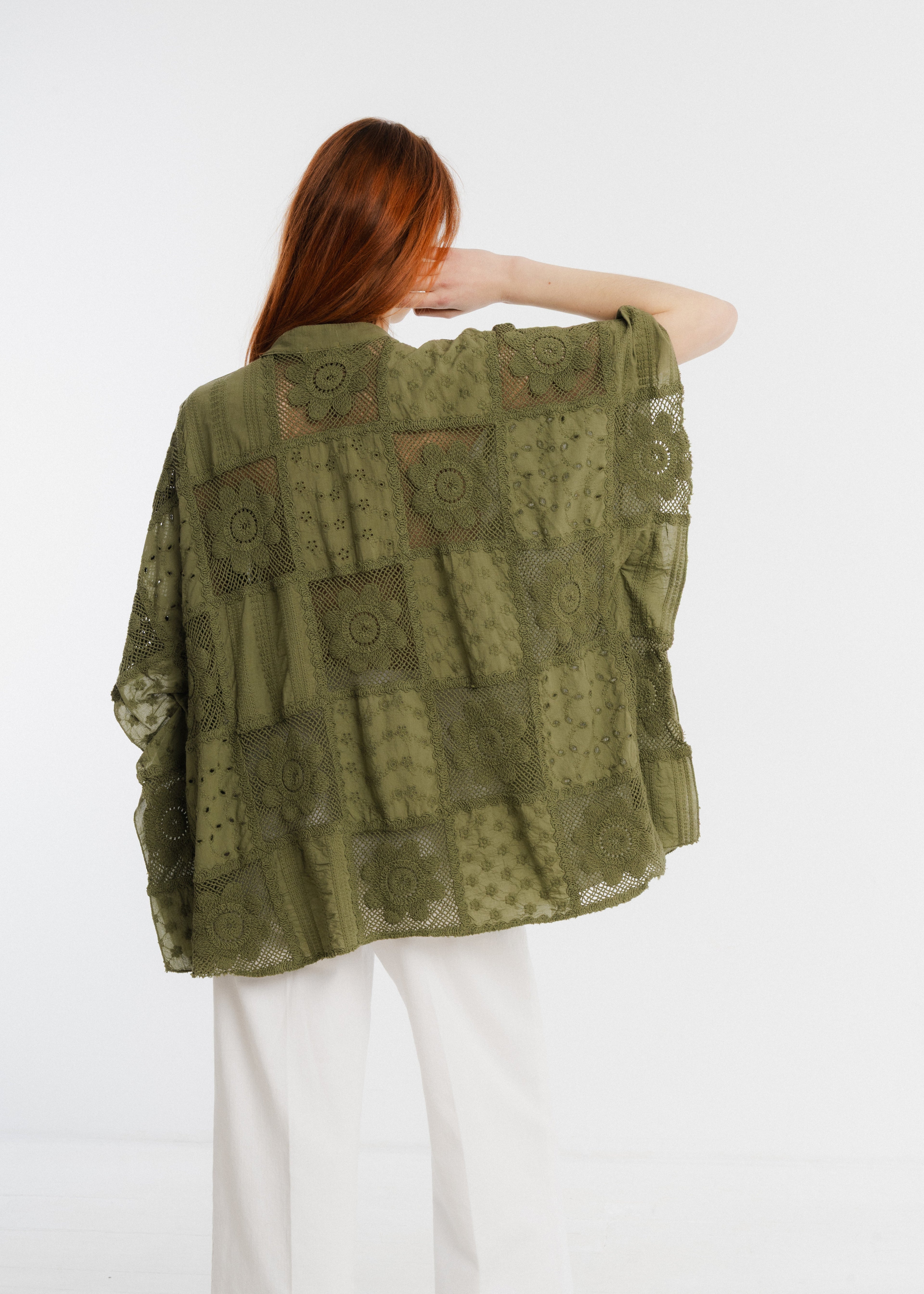 Blouse en coton ajourée Paula