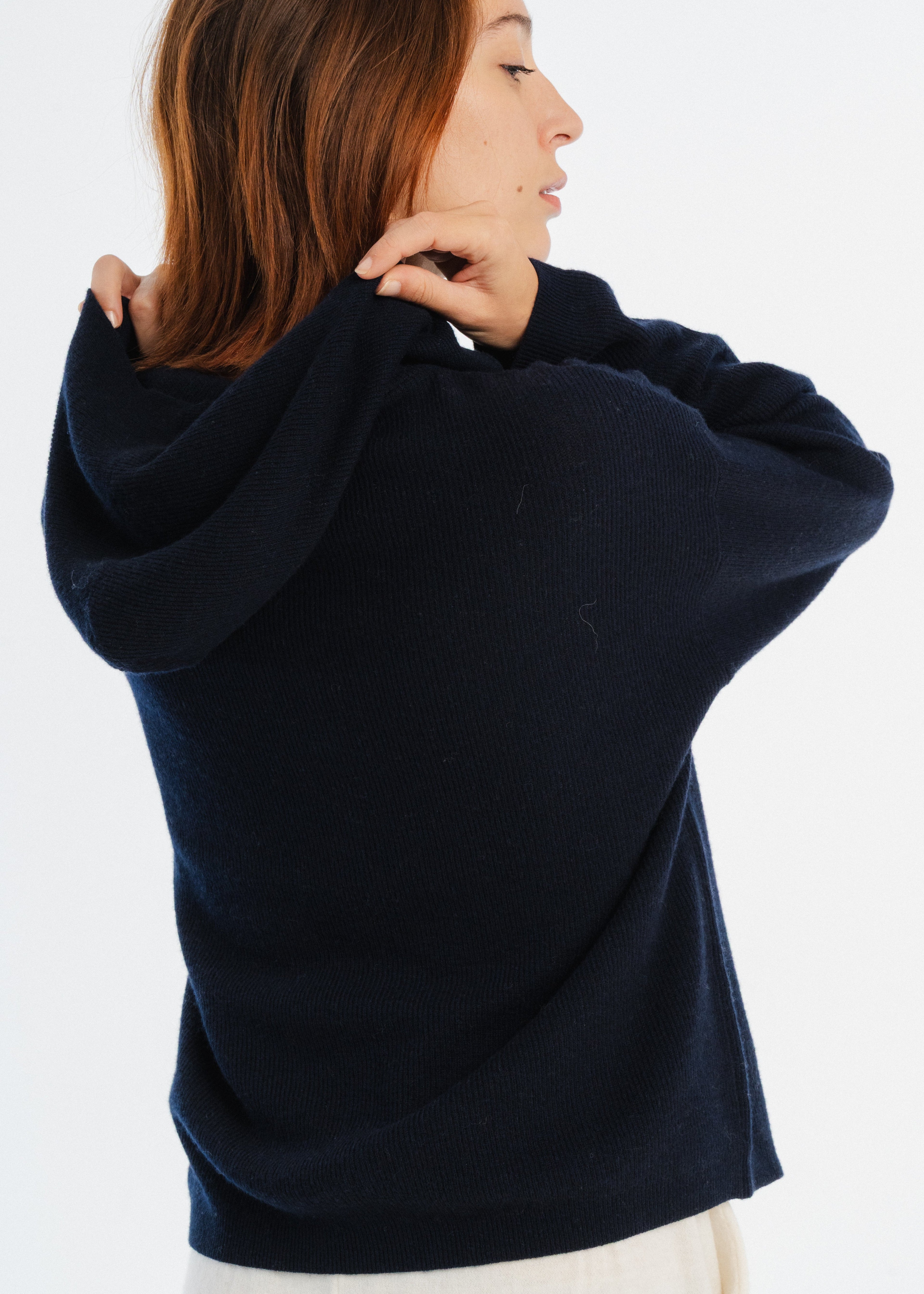 Gilet à capuche en laine mérinos