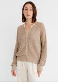 Cardigan en maille brillante