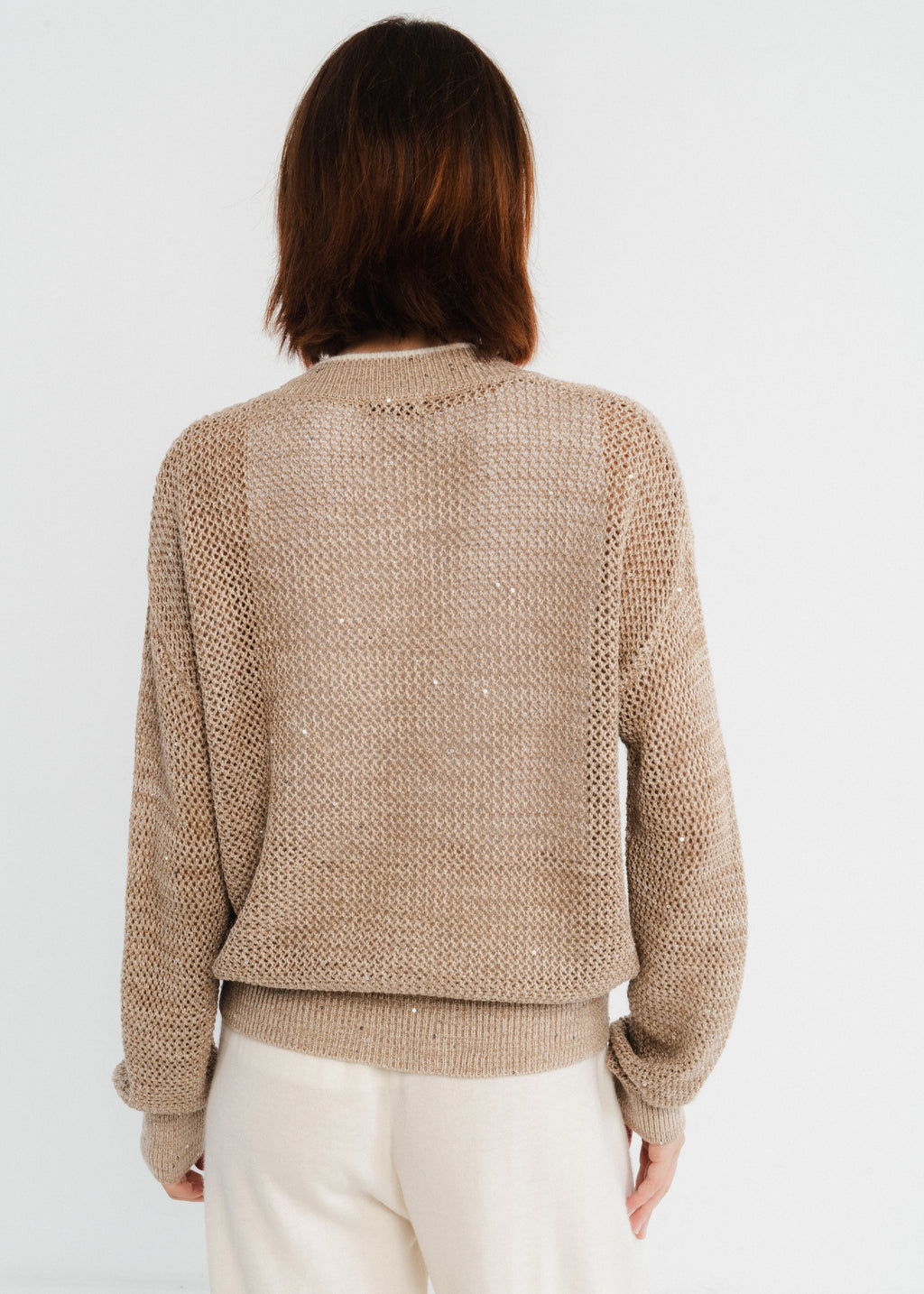 Cardigan en maille brillante