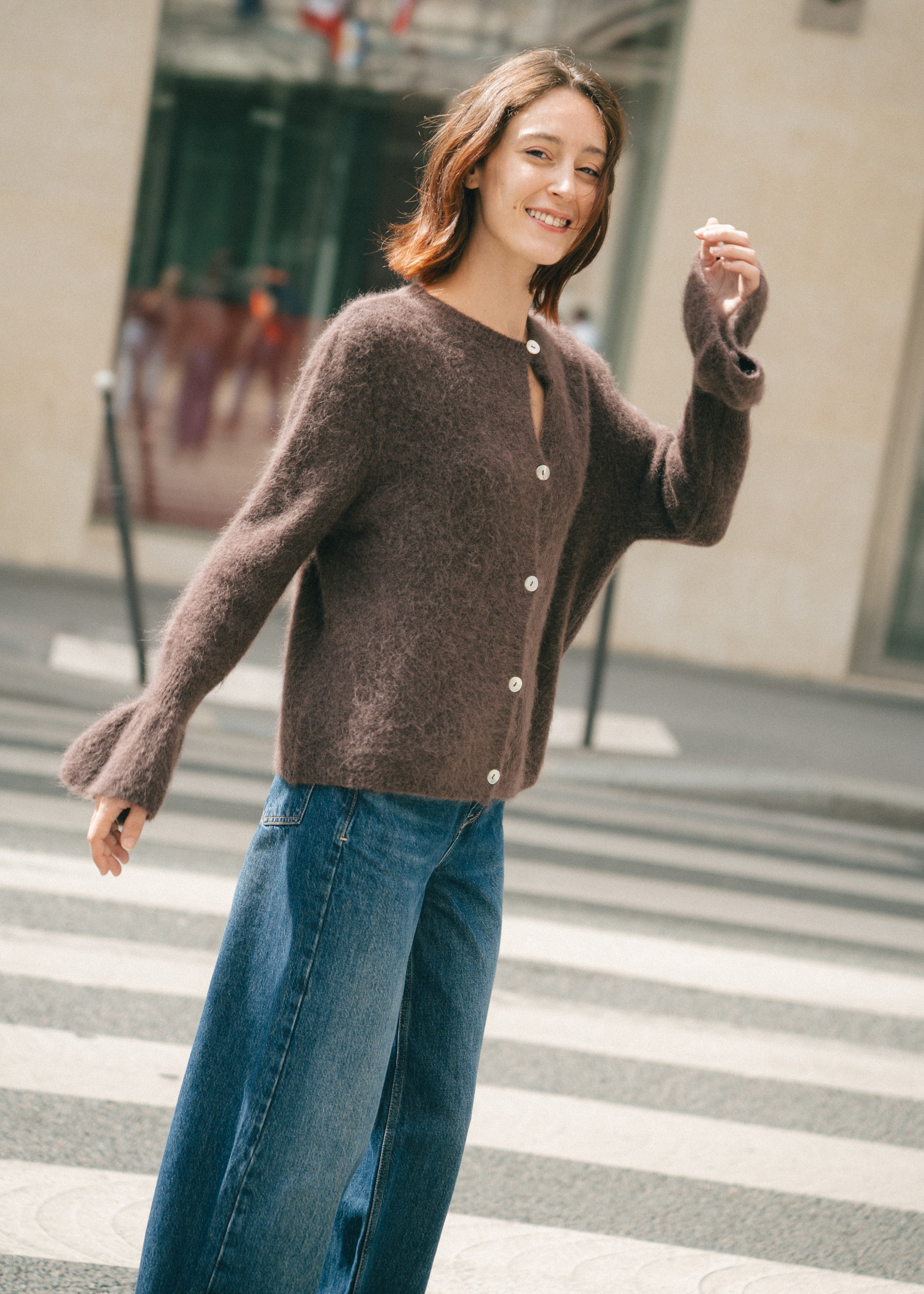 Cardigan en Baby Alpaga Jules
