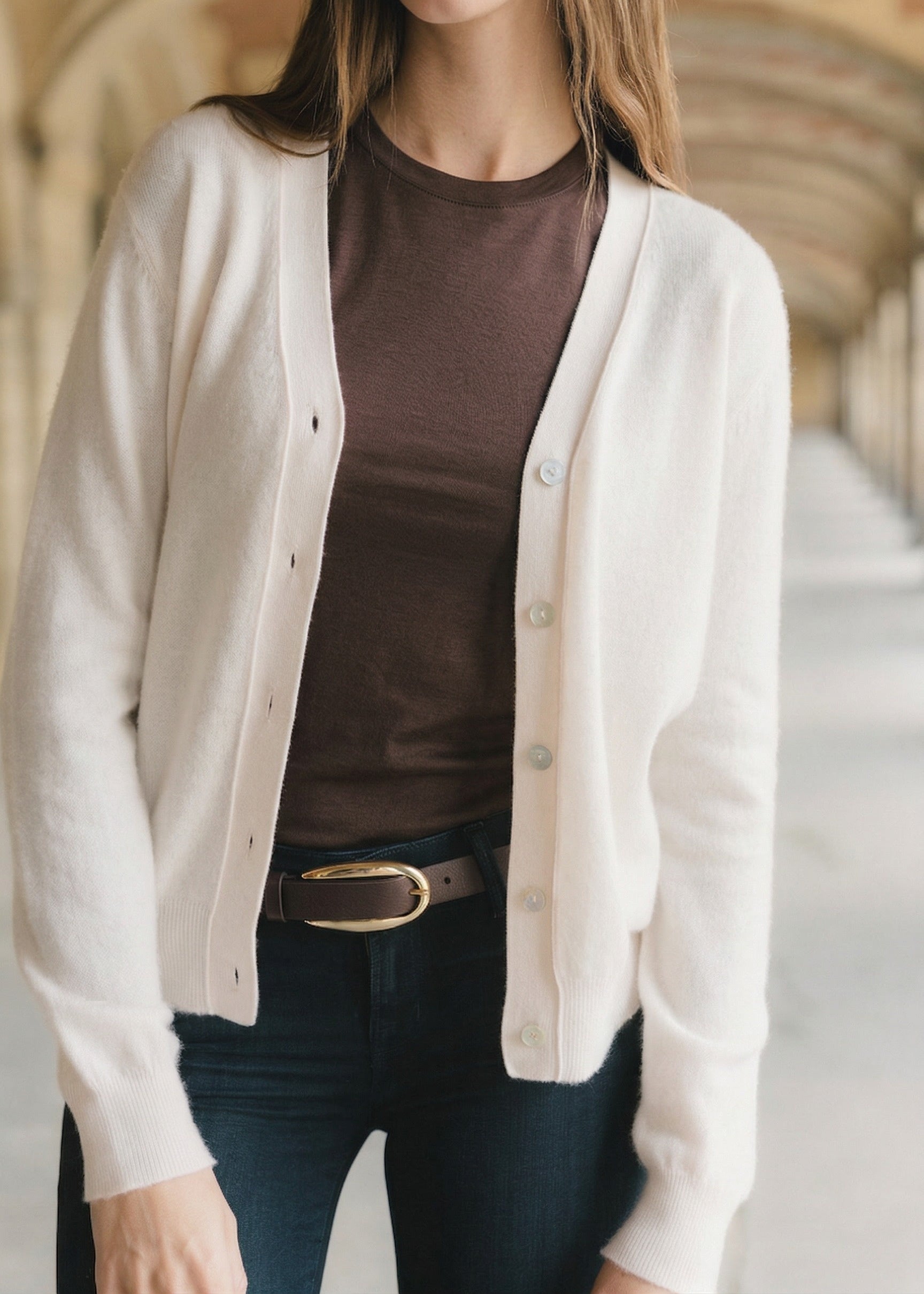 Cardigan en cachemire laine Lana