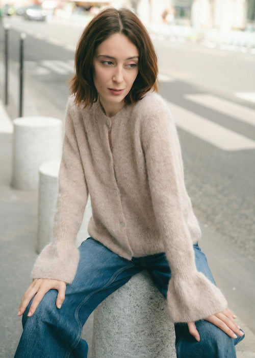 Cardigan en Baby Alpaga Jules