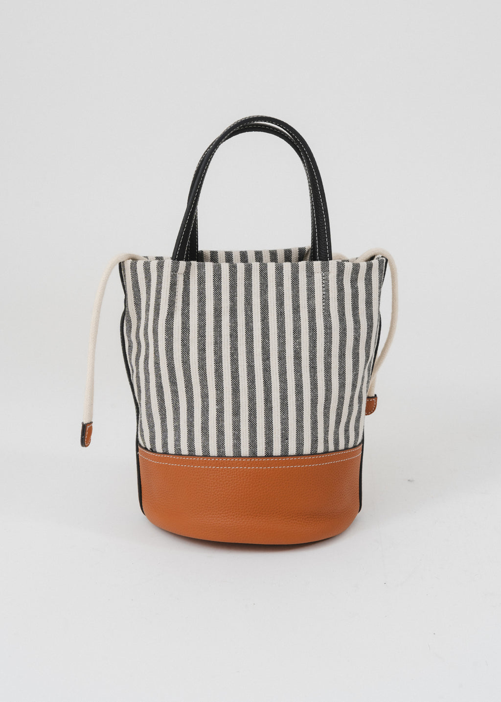 Sac en toile de coton garni cuir