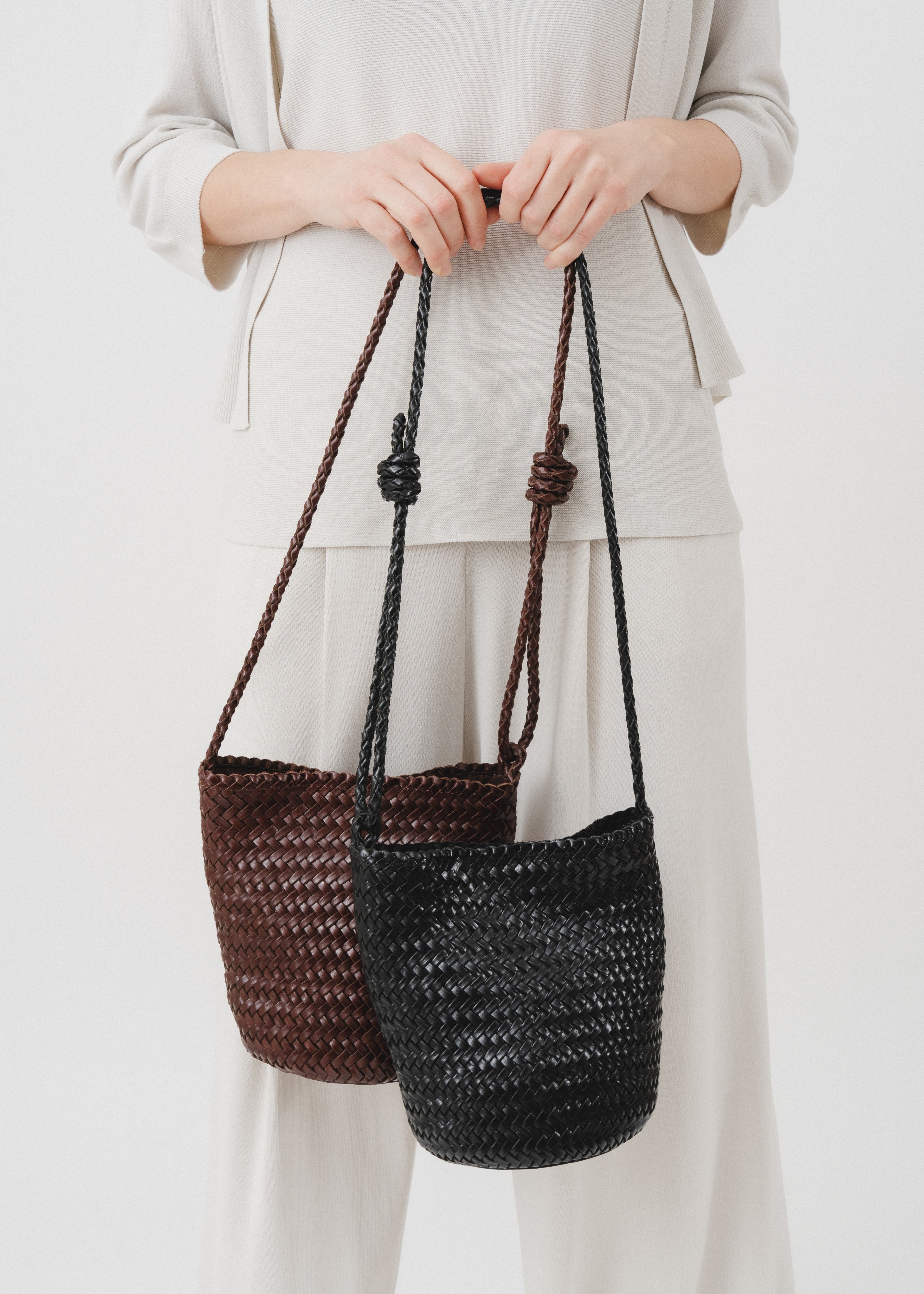 Sac en cuir tressé Peppa