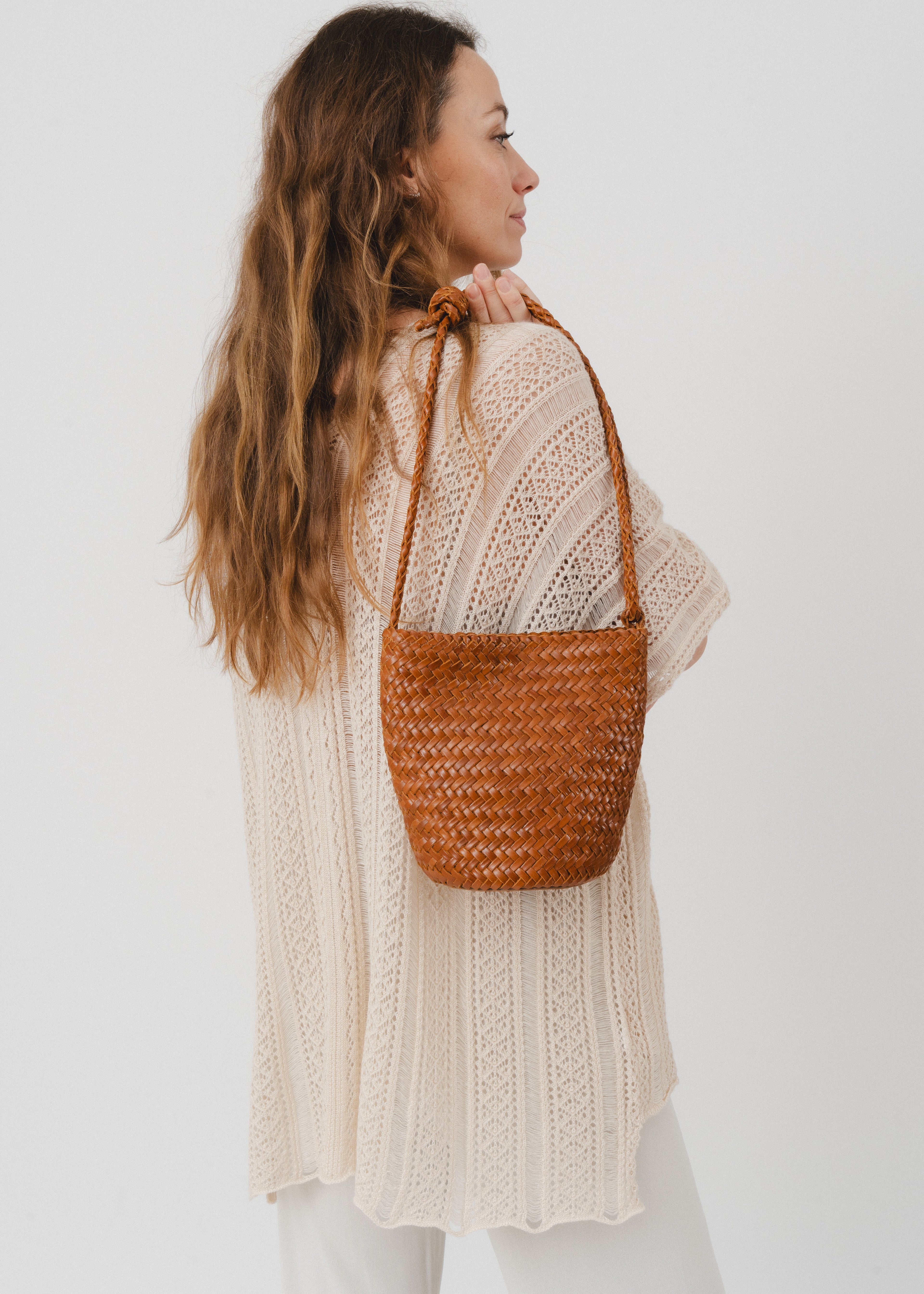 Sac en cuir tressé Peppa