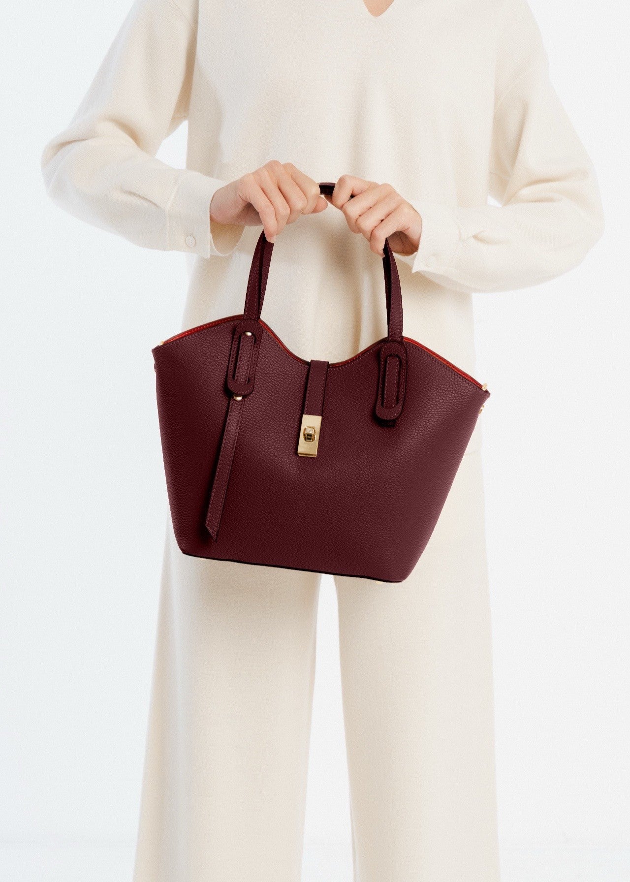 Sac en cuir grainé Alexane