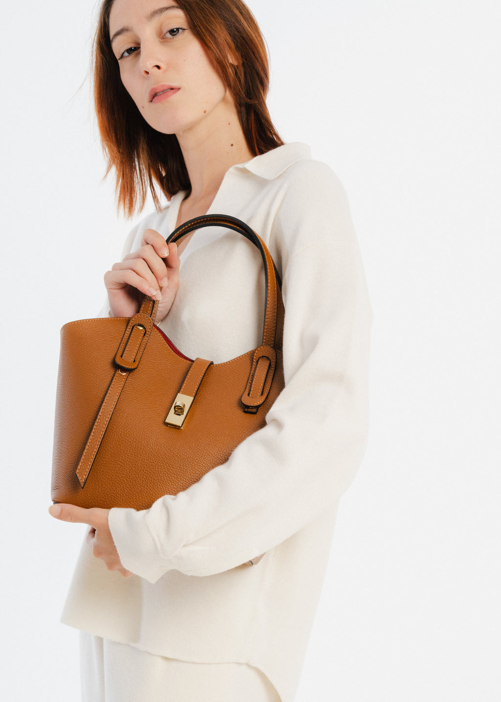 Sac en cuir grainé Alexane