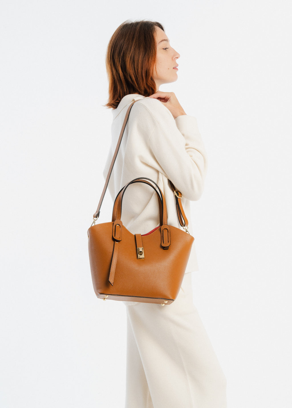Sac en cuir grainé Alexane