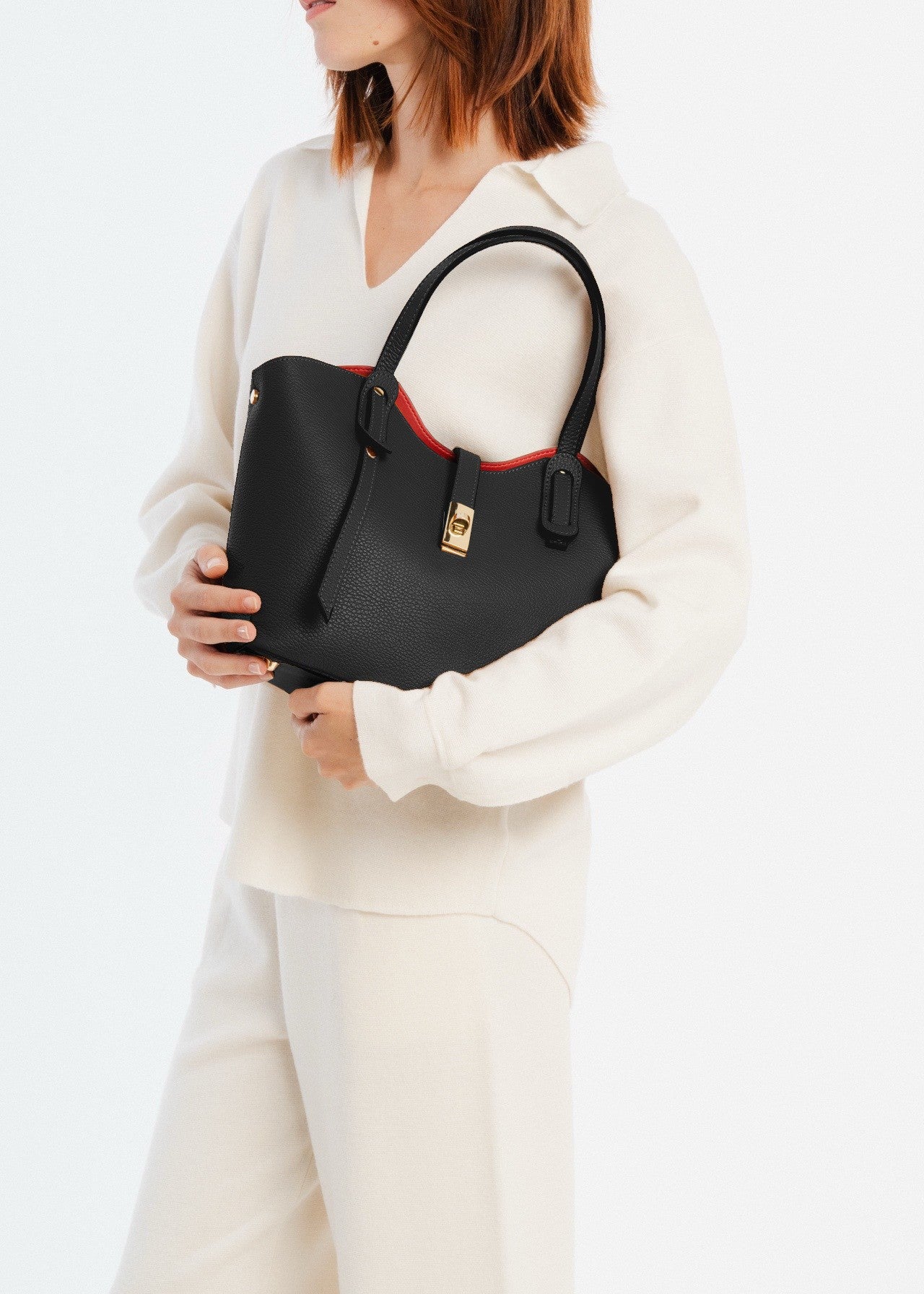 Sac en cuir grainé Alexane