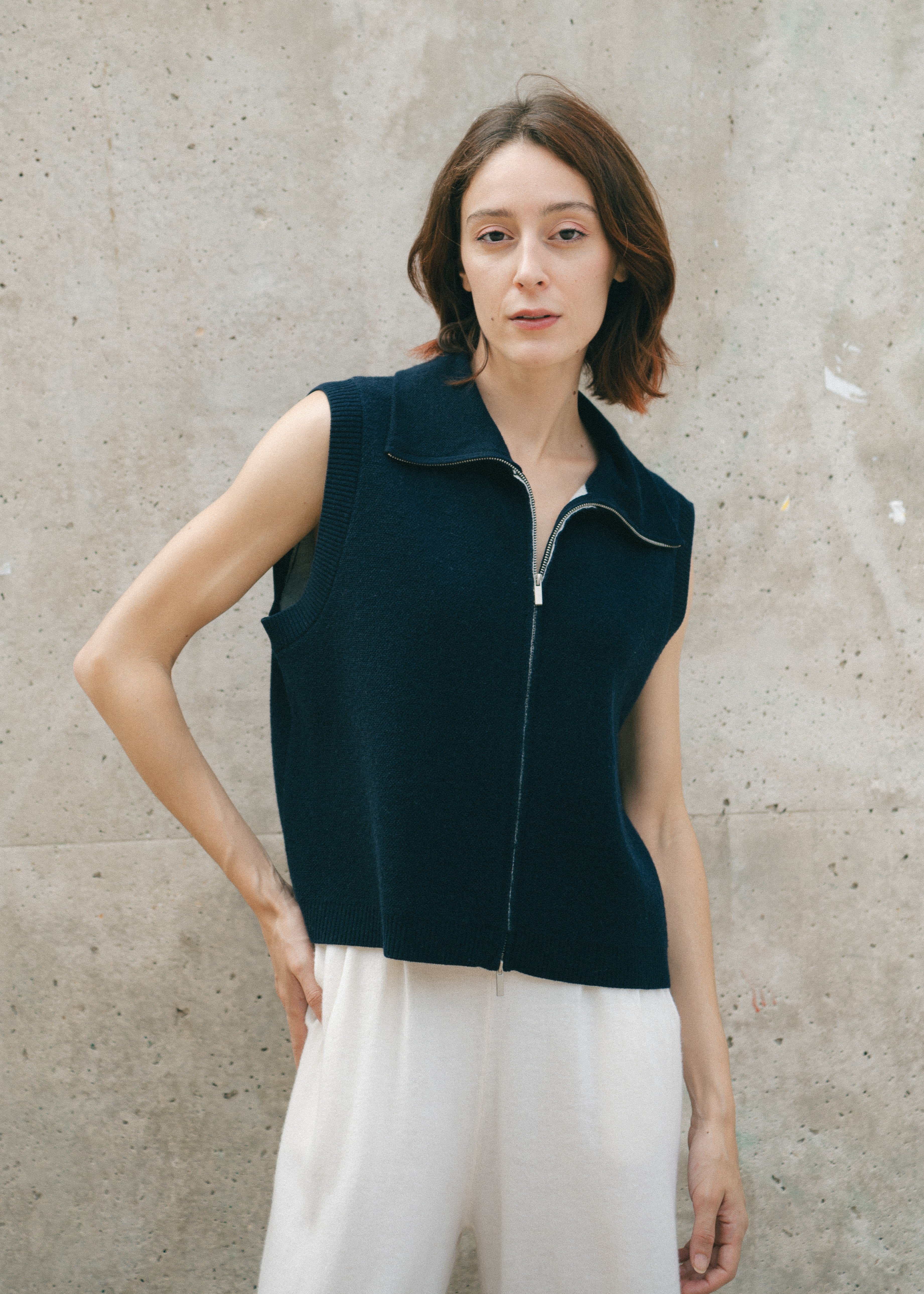 Veste en laine mérinos