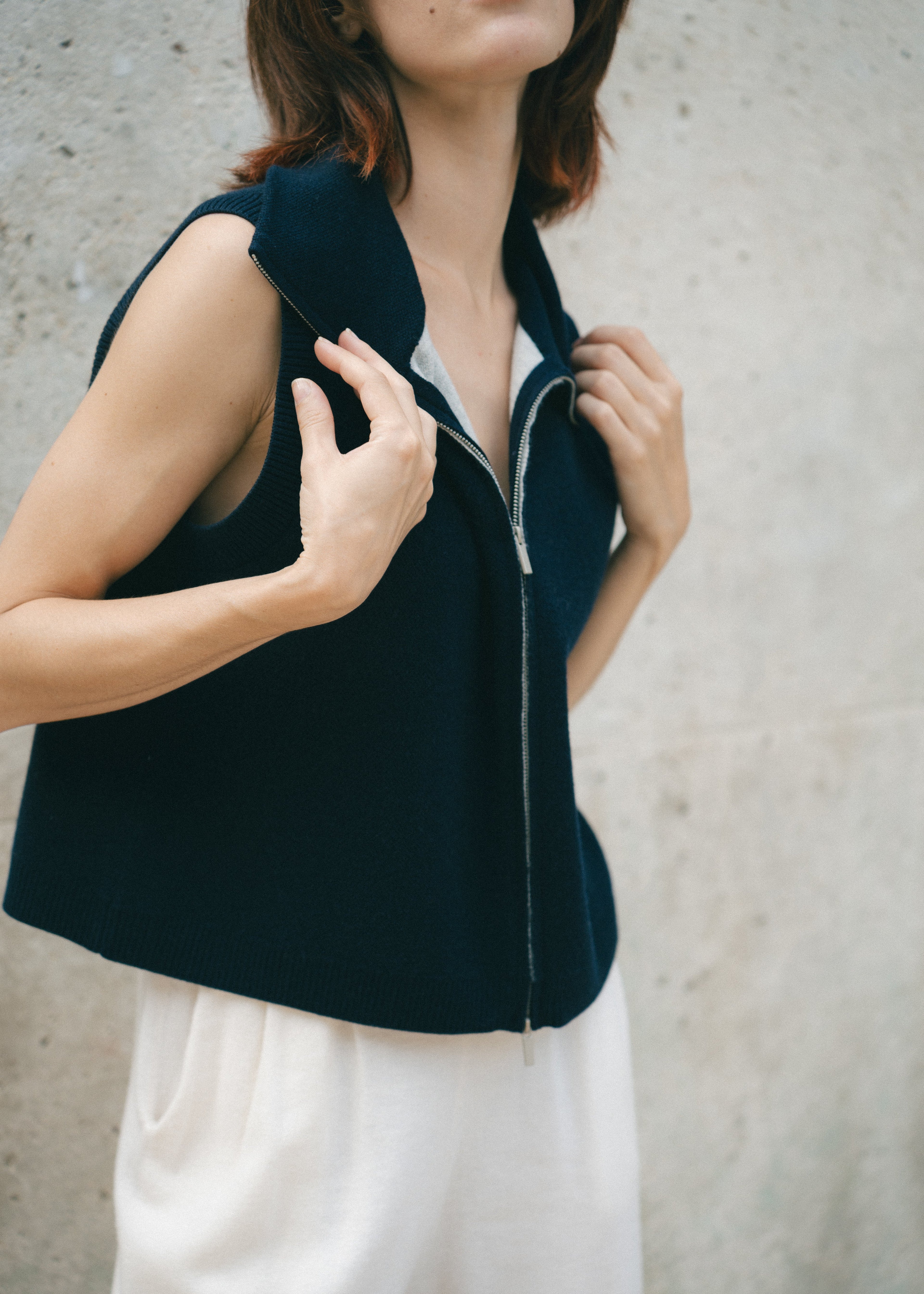 Veste en laine mérinos