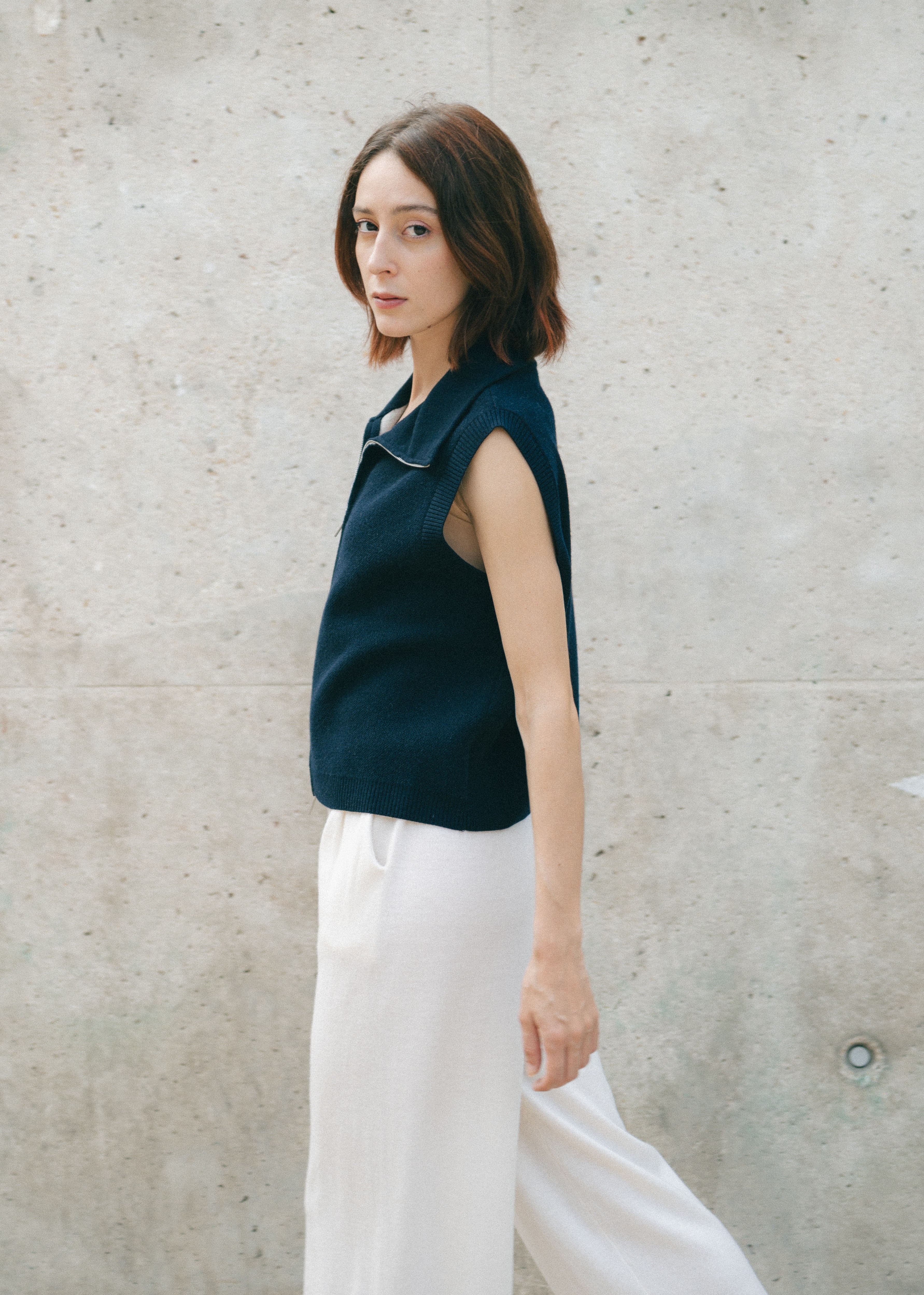 Veste en laine mérinos