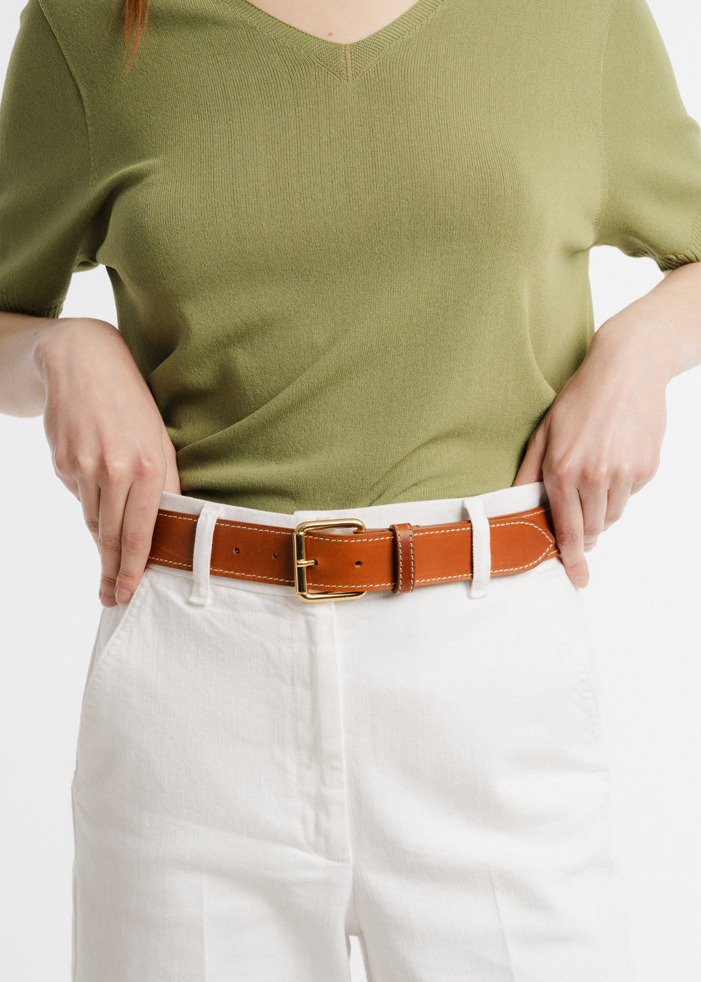 Ceinture en cuir Pierrot